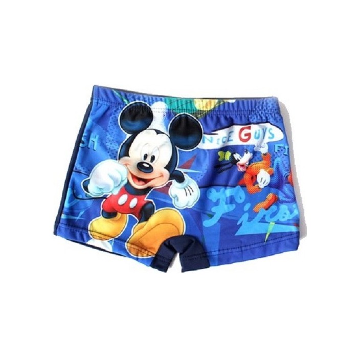 Maillot De Bain Mickey Disney Pour Garcon Forme Boxer Neuf Taille 3 A 8 Ans Bleu